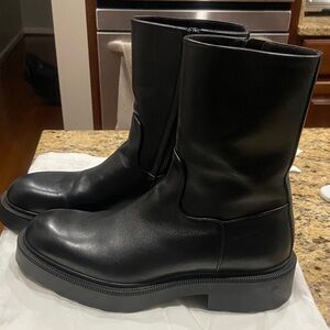 The Row Nobilis TR Black Ankle Boots